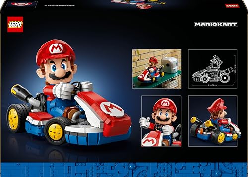 LEGO Super Mario Kart 72037, Mario mit Standard-Kart, baubares Auto & Sammlerfigur für Gaming-Fans