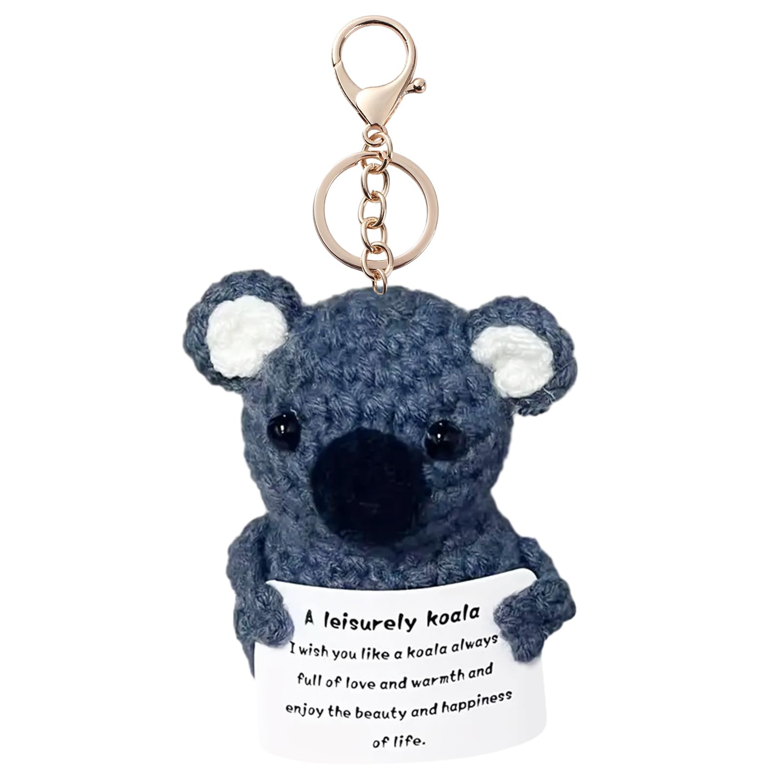 Yueser Pocket Hug Positive Potato,Positive Koala Mutmacher Geschenk Aufmunterung Glücksbringer Motivationsgeschenke Beste Freundin Gute Laune