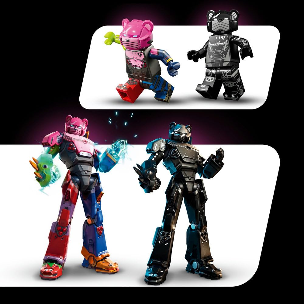 LEGO Fortnite Mecha Team Leader Figure - Display Model Kit incl. a Sword & a Minifigure - Collectible Gift for Adult Video Gaming Fans - 77078