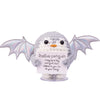 Mwmoeen Pocket Hug Positive Pinguin, Kreative Strickwolle Engelpinguin Mit Flügeln, Positiver Energiekarte, Transparente Basis, Glückliches Geschenk