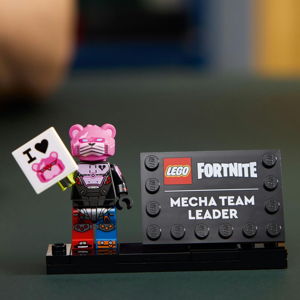 LEGO Fortnite Mecha Team Leader Figure - Display Model Kit incl. a Sword & a Minifigure - Collectible Gift for Adult Video Gaming Fans - 77078