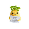 Dinghaole gestrickte Wolle Ananas Puppe Pocket Hug Positive Geschenke, Sternfrucht Mutmacher Geschenk für Frauen,Männer,Partner
