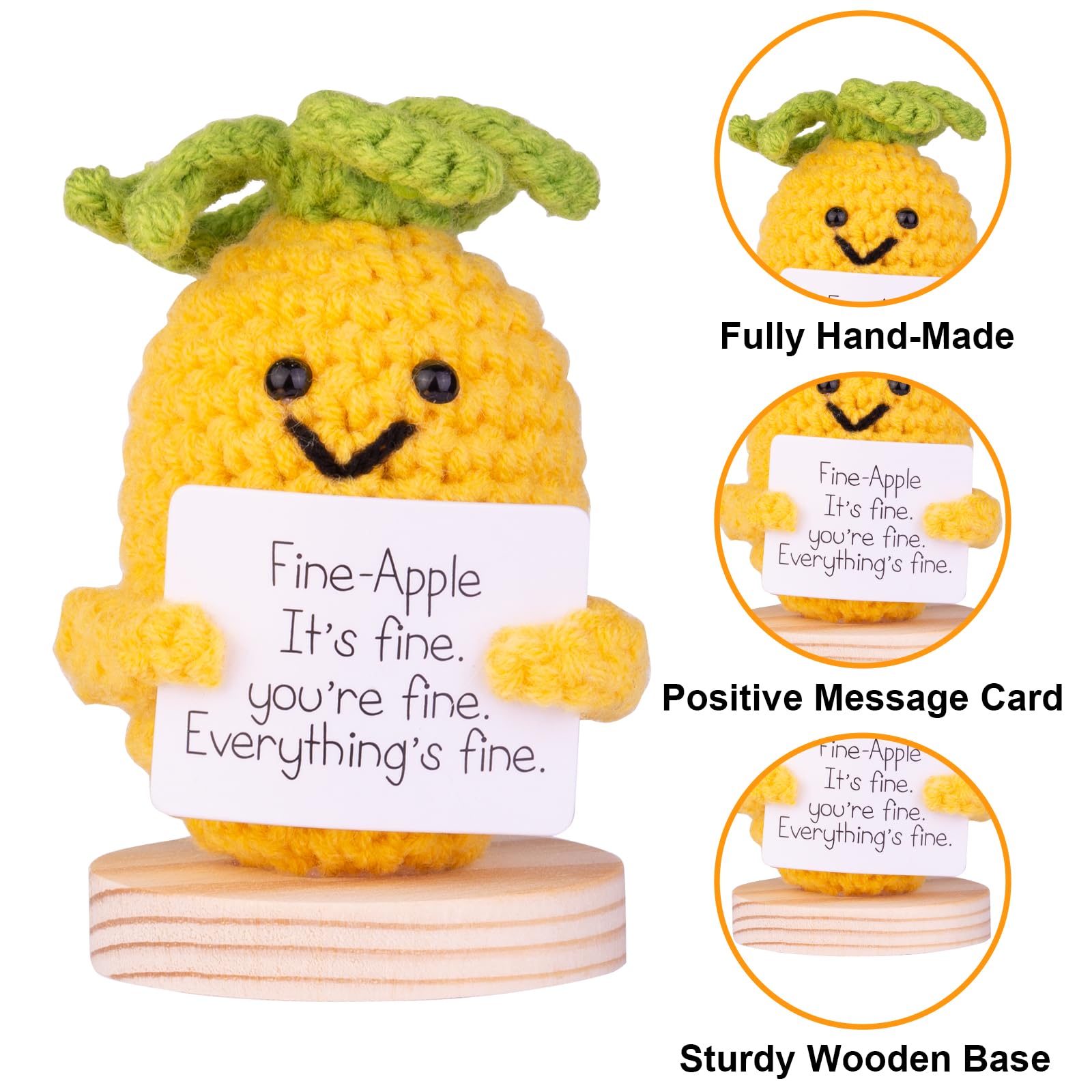 Mwmoeen Lustiger Positiver Pinguin, Positive Kartoffel Pocket Hug Geschenke Beste Freundin Geschenke für Freundin Kleine Geschenke für Frauen