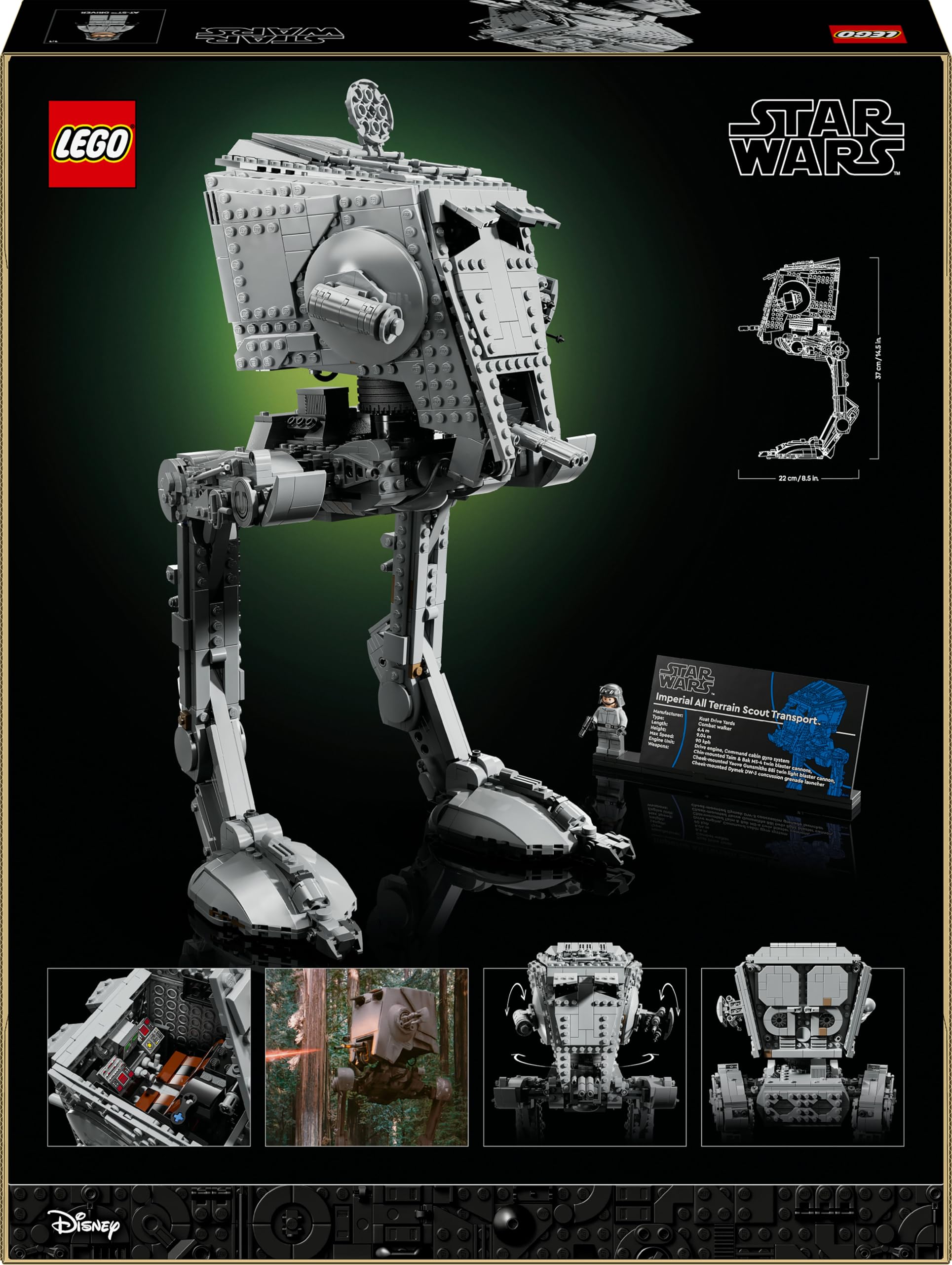 LEGO Star Wars AT-ST 75417, Bauset & Ausstellungsmodell für Erwachsene, Deko- & Geschenkidee