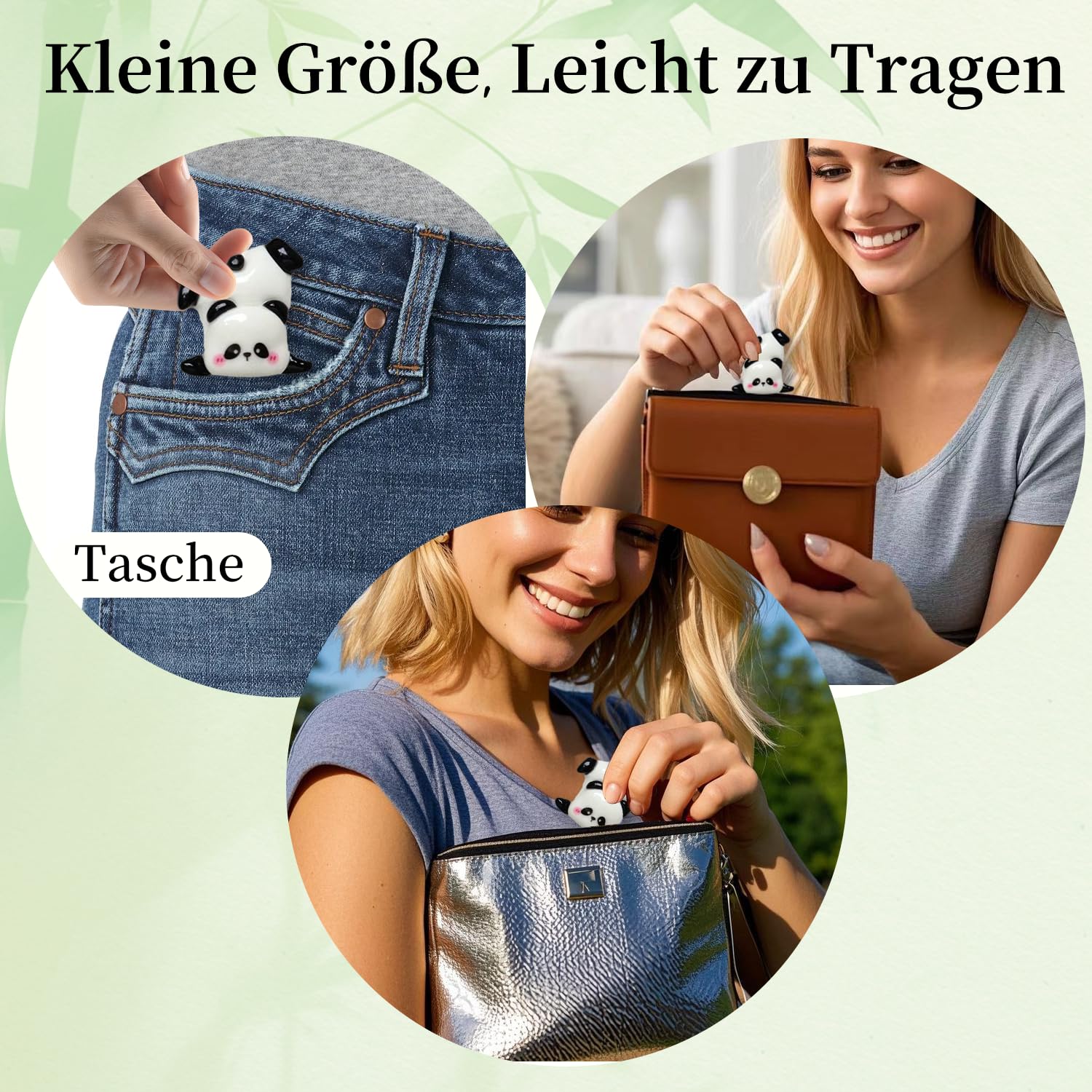 Pocket Hug Panda Glücksbringer Panda Pocket Hug Kleine Geschenk für Frauen Aufmunterung Geschenke Trost Geschenke Pocket Hug Positive Geschenke