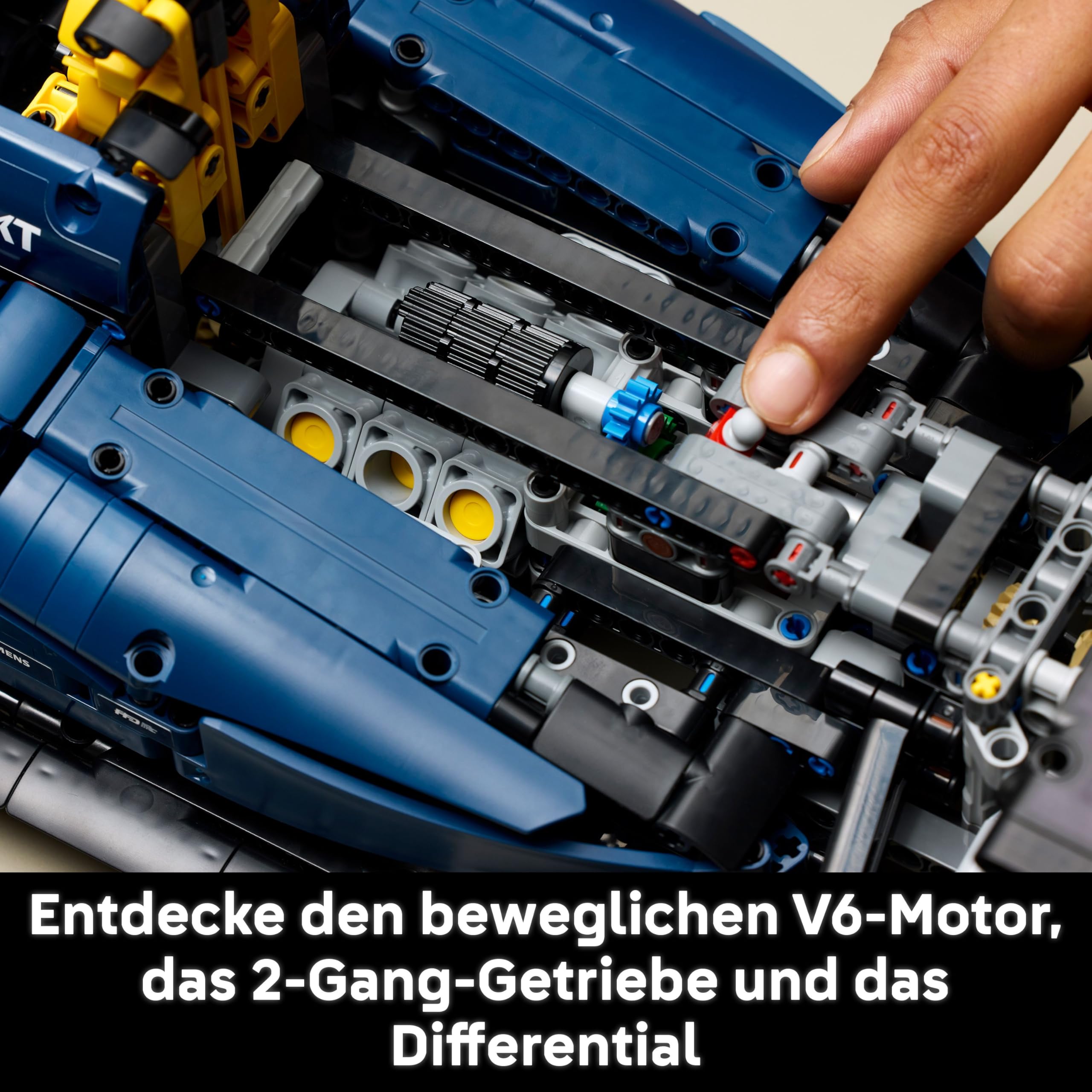 LEGO Technic Oracle Red Bull Racing RB20 F1 42206, 1:8 Modellauto mit V6-Motor, Getriebe, Lenkung & DRS, Bauset für Erwachsene & Teenager