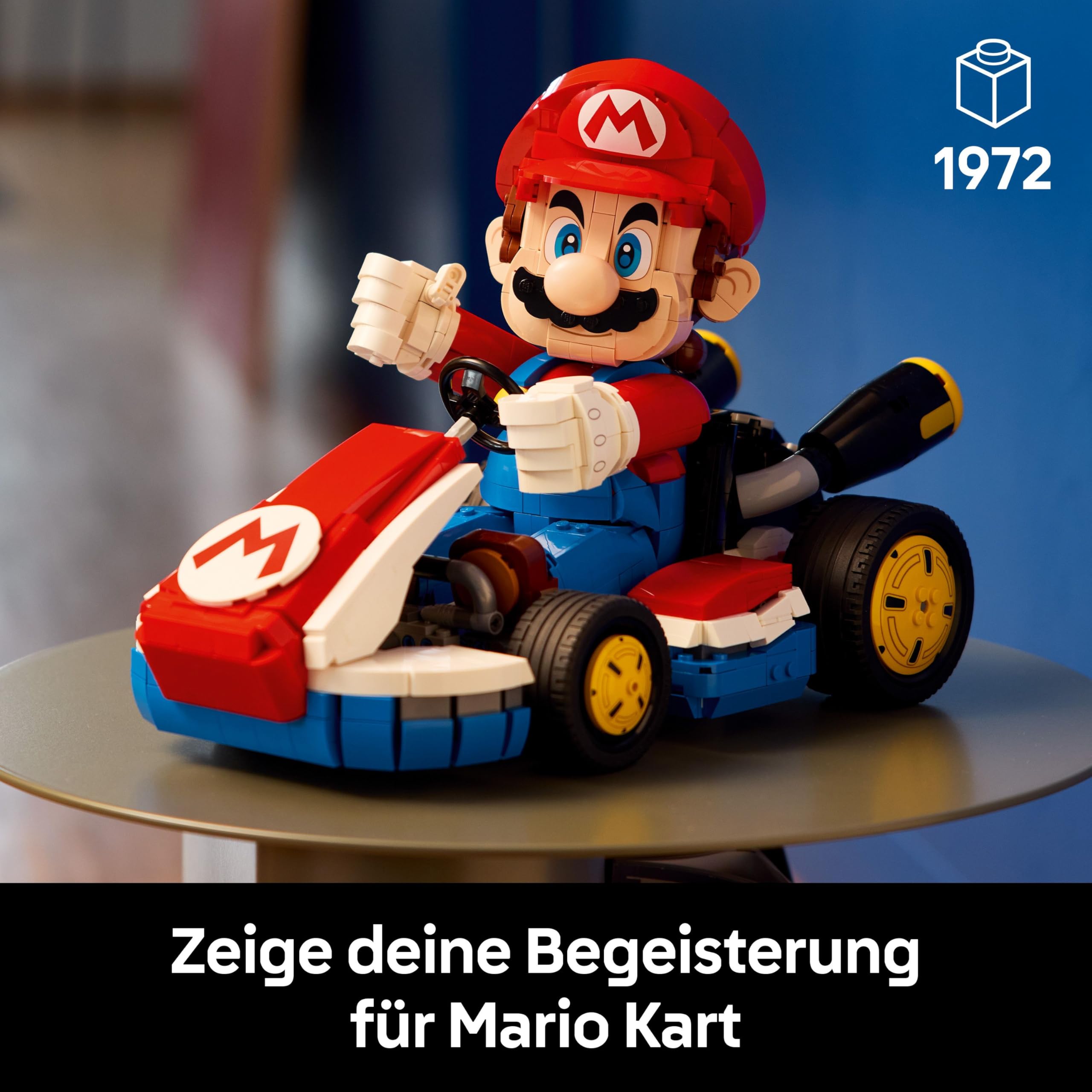 LEGO Super Mario Kart 72037, Mario mit Standard-Kart, baubares Auto & Sammlerfigur für Gaming-Fans
