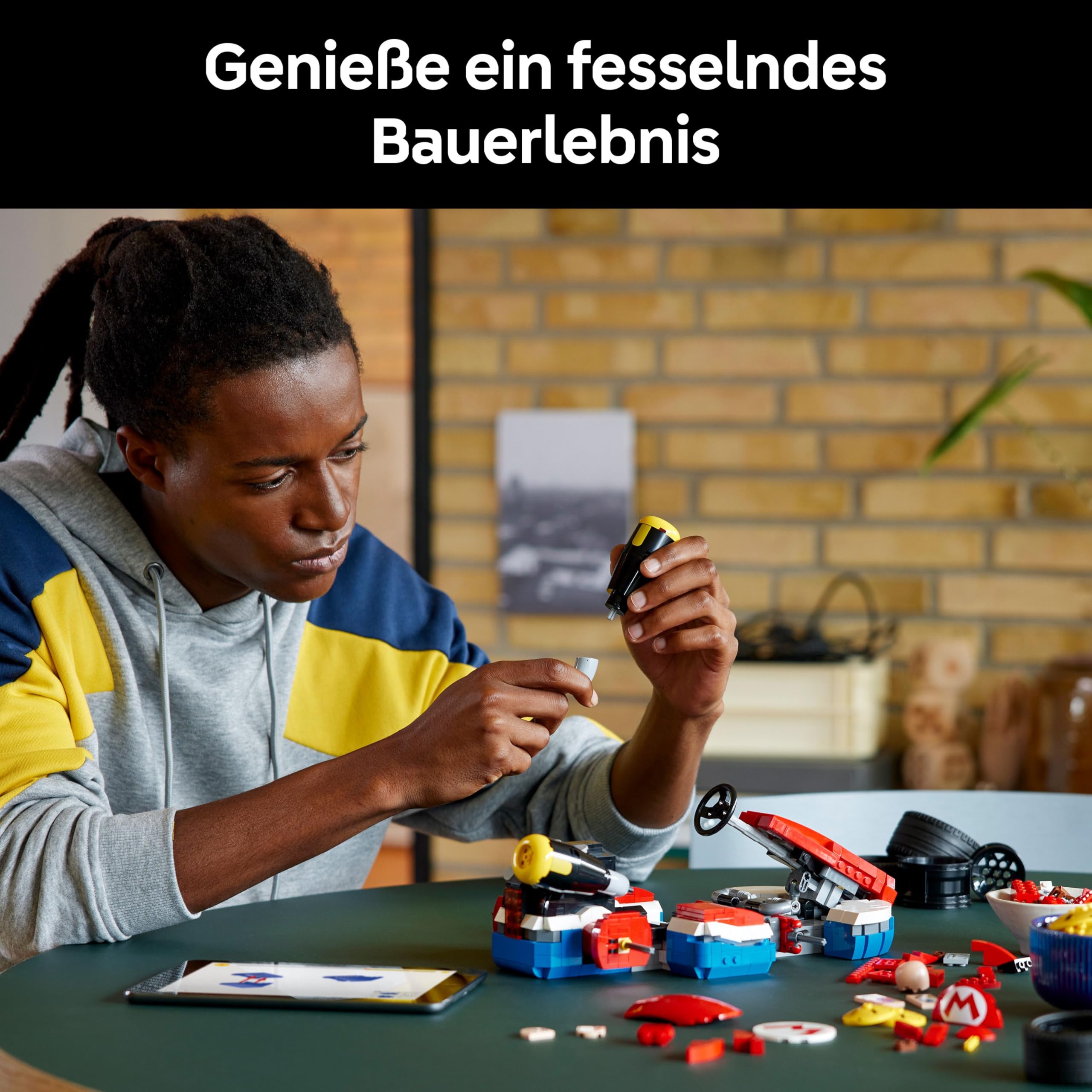 LEGO Super Mario Kart 72037, Mario mit Standard-Kart, baubares Auto & Sammlerfigur für Gaming-Fans