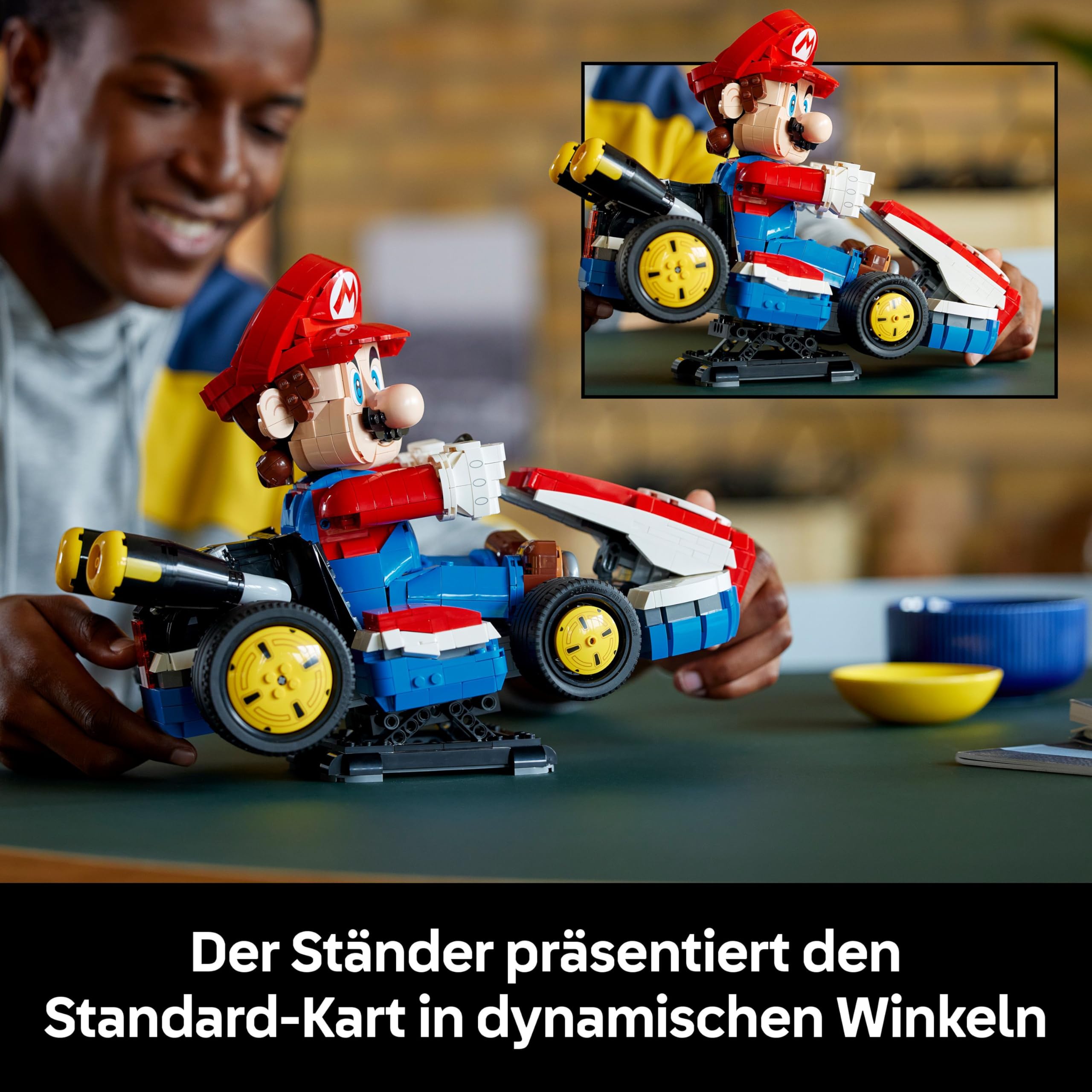 LEGO Super Mario Kart 72037, Mario mit Standard-Kart, baubares Auto & Sammlerfigur für Gaming-Fans