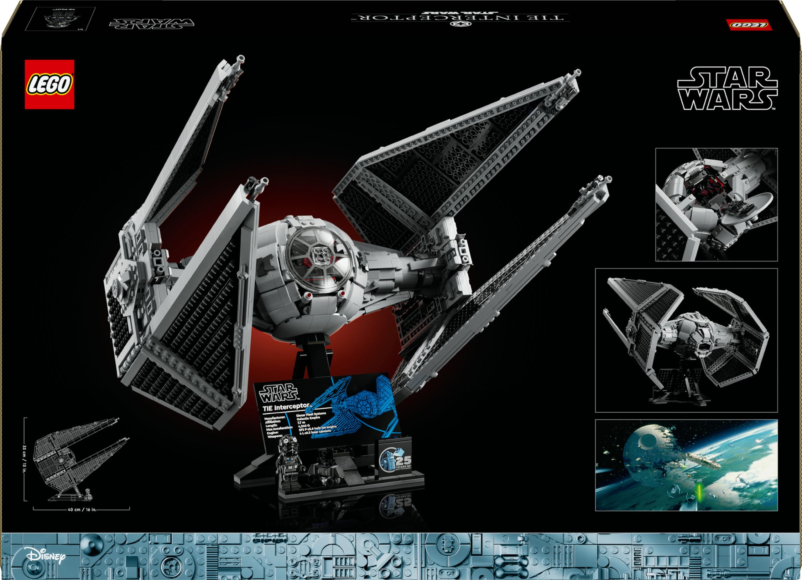 LEGO Star Wars TIE-Abfangjäger 75382, UCS-Bauset für Erwachsene, Sammlermodell & Geschenk für Fans