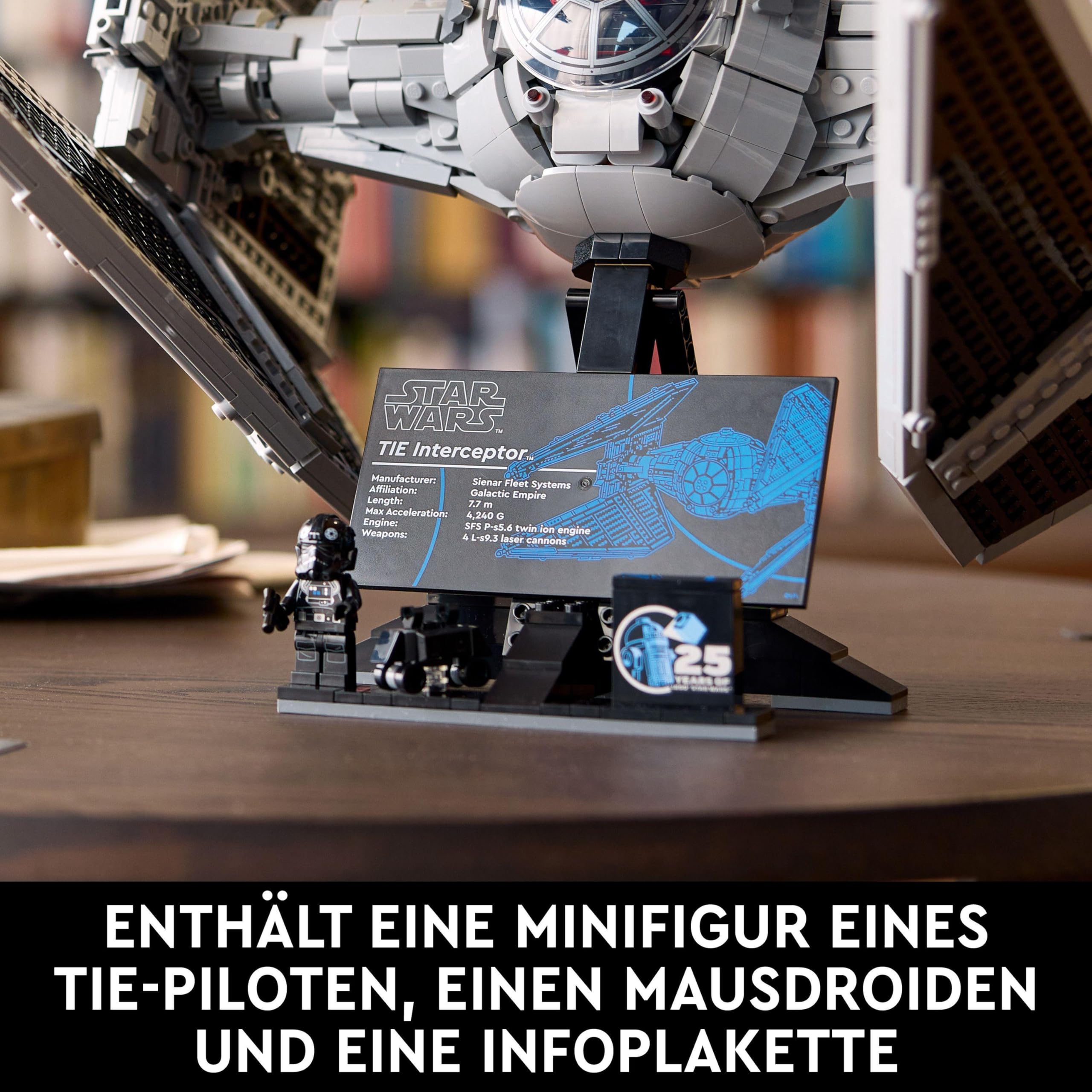 LEGO Star Wars TIE-Abfangjäger 75382, UCS-Bauset für Erwachsene, Sammlermodell & Geschenk für Fans