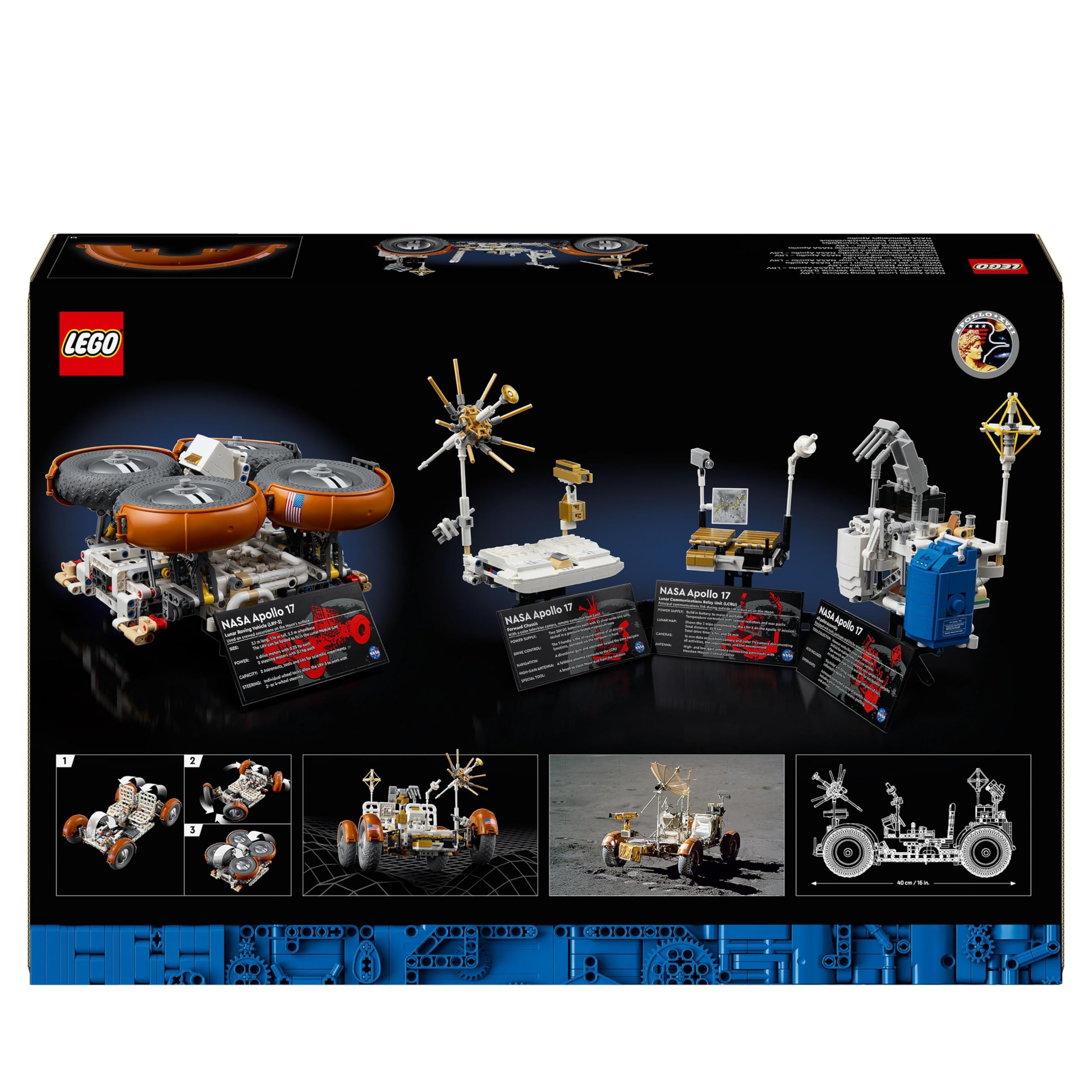 LEGO Technic NASA Apollo Lunar Roving Vehicle 42182, Mondrover-Modell für Erwachsene, Raumfahrt-Sammlerstück & Bauset