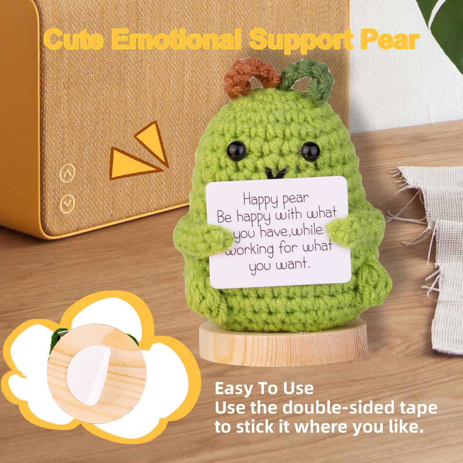 Mwmoeen Lustiger Positiver Pinguin, Positive Kartoffel Pocket Hug Geschenke Beste Freundin Geschenke für Freundin Kleine Geschenke für Frauen