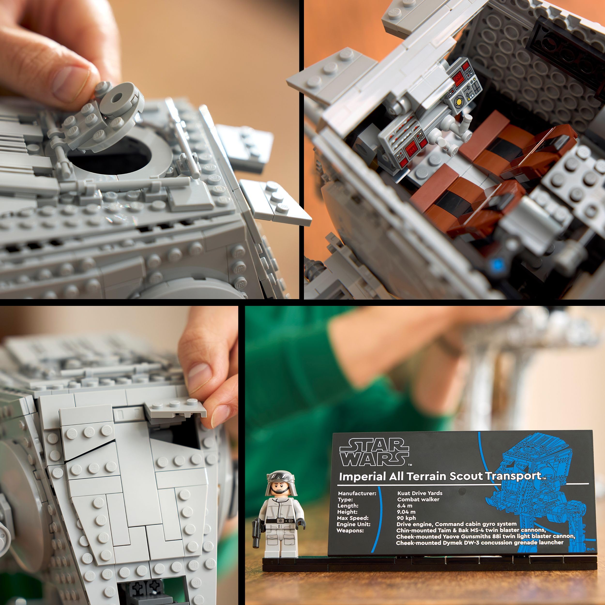 LEGO Star Wars AT-ST 75417, Bauset & Ausstellungsmodell für Erwachsene, Deko- & Geschenkidee