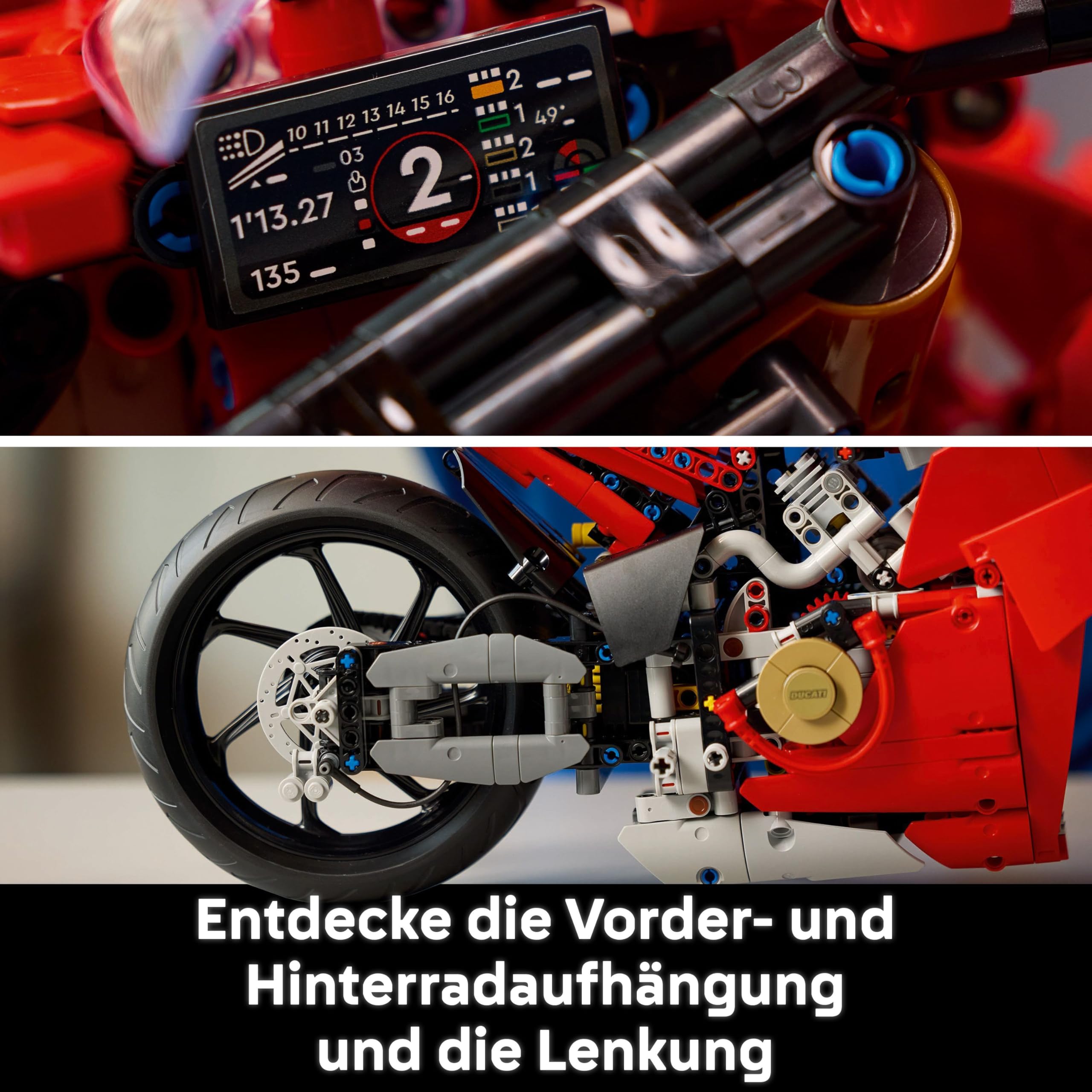LEGO Technic Ducati Panigale V4 S 42202, Motorrad-Bauset für Erwachsene ab 18, Sammlermodell & Geschenkidee