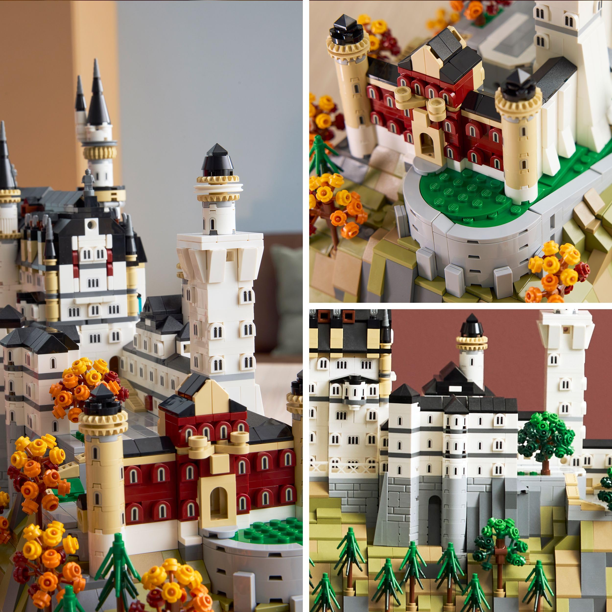 LEGO Architecture Schloss Neuschwanstein 21063, Bastel- & Bauset, Deko- & Geschenkidee für Erwachsene