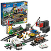LEGO City Güterzug 60198, Zug-Set mit Lok, Gabelstapler, 32 Gleisen, Signalen & 6 Minifiguren, Spielzeug ab 6 J