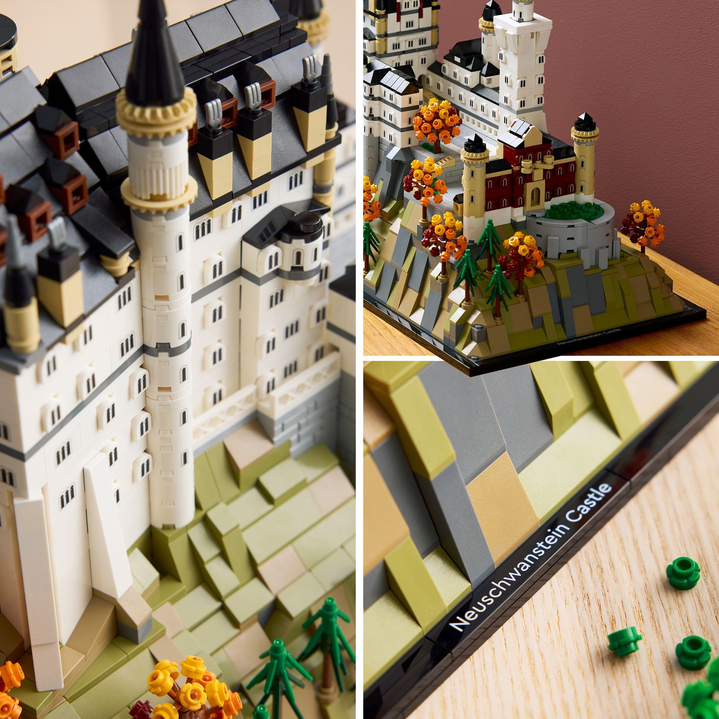LEGO Architecture Schloss Neuschwanstein 21063, Bastel- & Bauset, Deko- & Geschenkidee für Erwachsene
